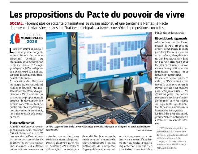 Presse Océan 1 mars 2026